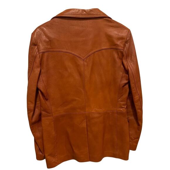 Tony Lama Vintage Leather Mens Jacket Size 40 - Picture 2 of 8